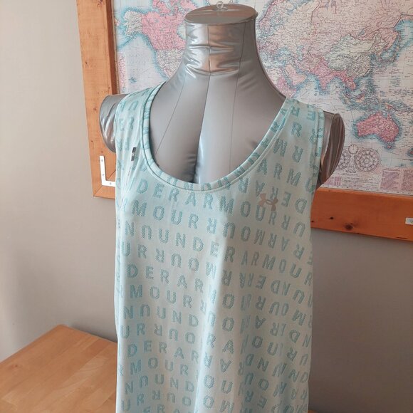 Under Armour Plus Size Womens Light Blue Tank Top Size 2X - Picture 2 of 11
